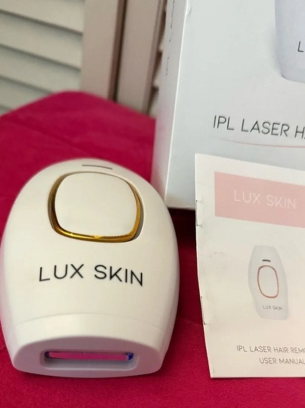 LUX SKIN IPL White and Gold IPL Hair Removal Device